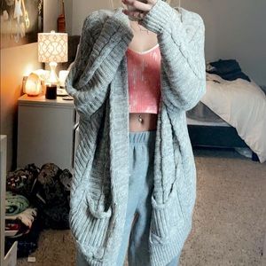 Grey cardigan. Barely worn